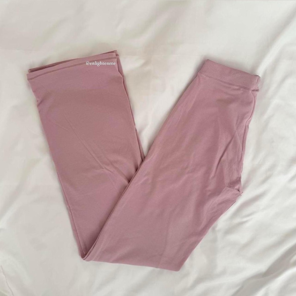 Skims Cotton Jersey Straight Leg Pant In Dusk